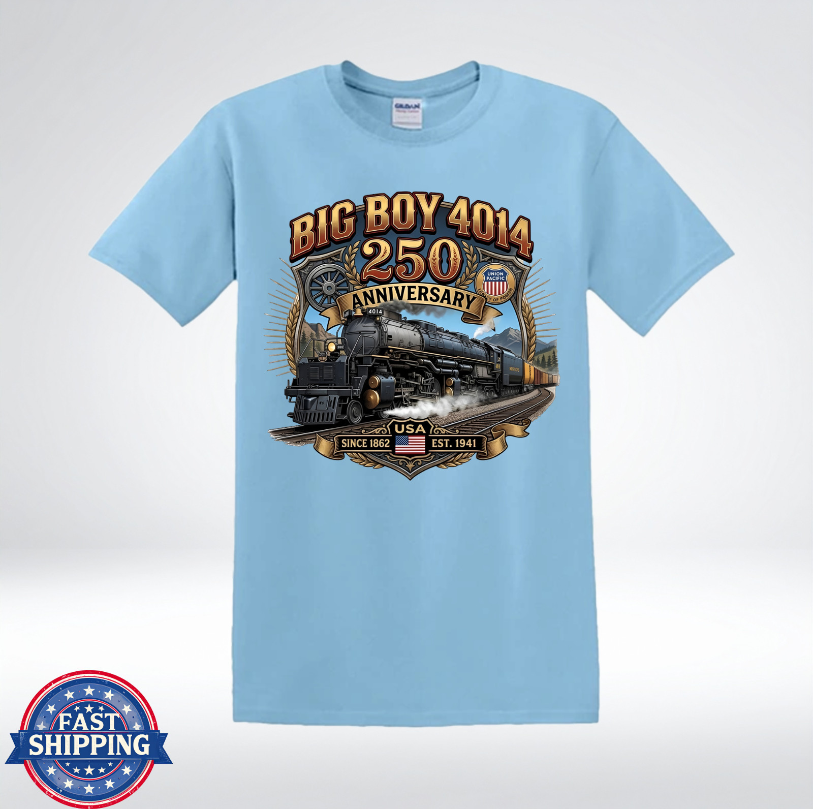 Big Boy 4014 250 Anniversary Steam Train T-Shirt gallery