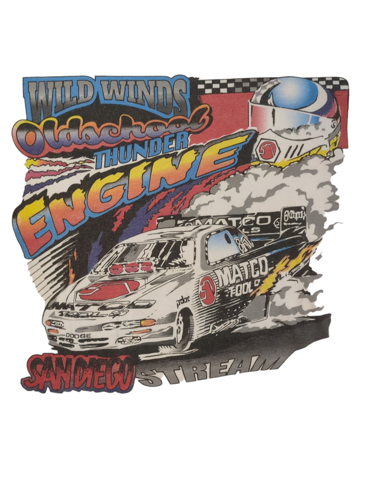 J GALT All Over Print One Size Racing Matco Tools MADE IN USA Graphic Tee gallery