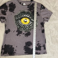 Jurassic World Gray Dinosaur Eye Graphic Tee Short Sleeve T-Shirt Men’s L