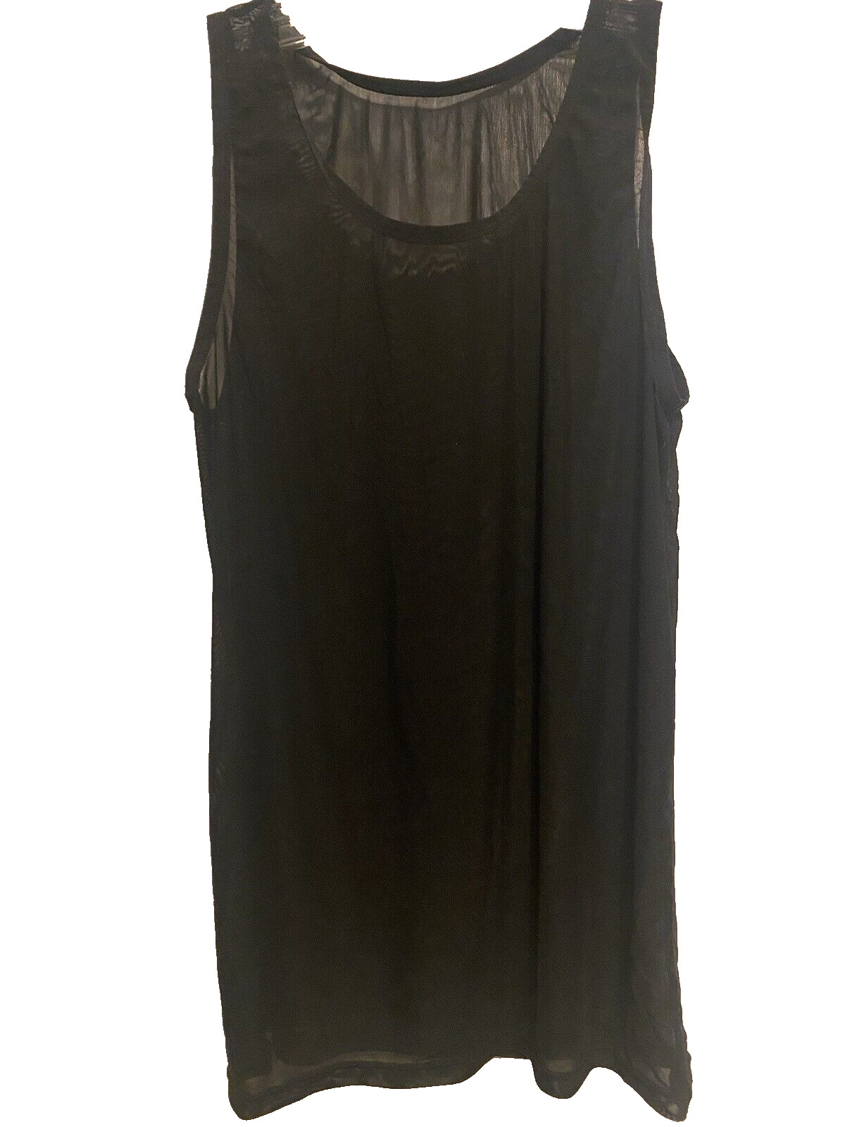 Fankazi Men's Breathable Soft Mesh Tank Top Black Medium Polyester Blend NWOT gallery