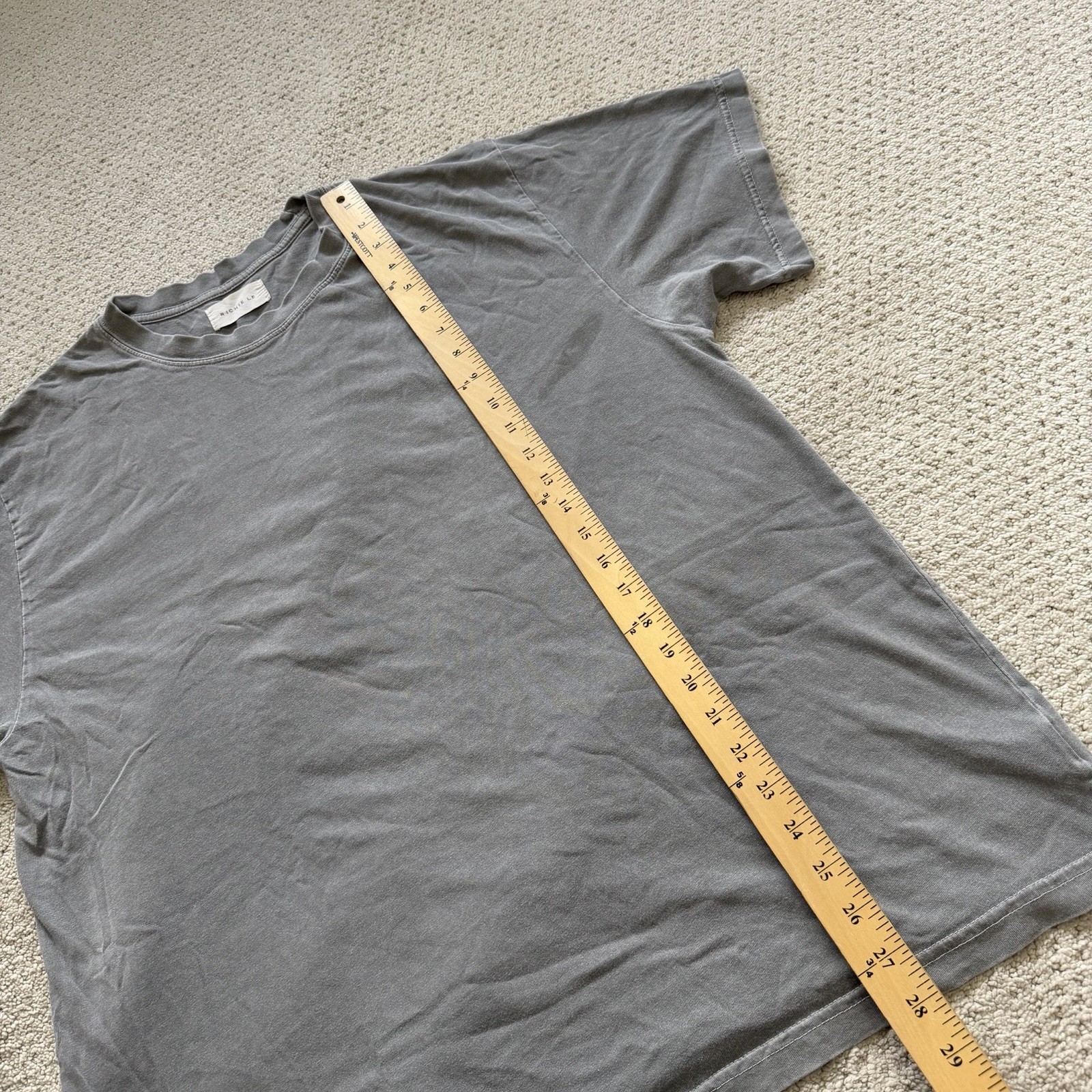 Richie Le Collection L Men's Vintage Gray T-Shirt Pair Streetwear Grunge gallery