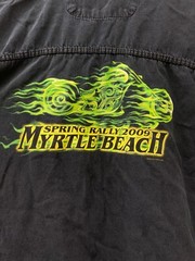 Myrtle Beach South Carolina 2009 Spring Rally 2XL Vest Cut Off Tee Mens Black