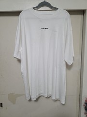 Pyer Moss Embroidered Logo Heavyweight Oversized Heritage White Tshirt SZ XL