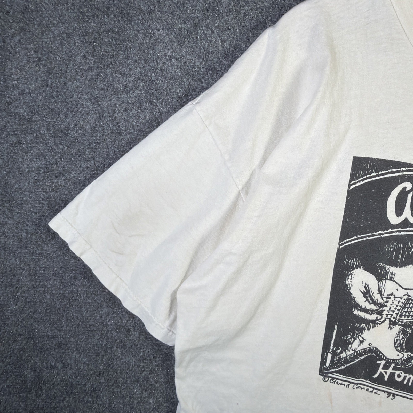 Vintage Antones Shirt Mens XL White 90s Home Of The Blues Portrait Art Jazz USA gallery