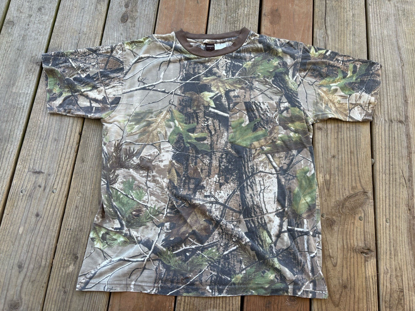 Ranger Camo pocket t shirt outdoor hunting men’s Large
