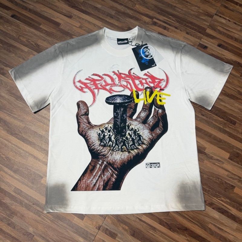 HellStar Vintage High Street Printed Unisex Casual Washed Short Sleeve T-Shirt gallery