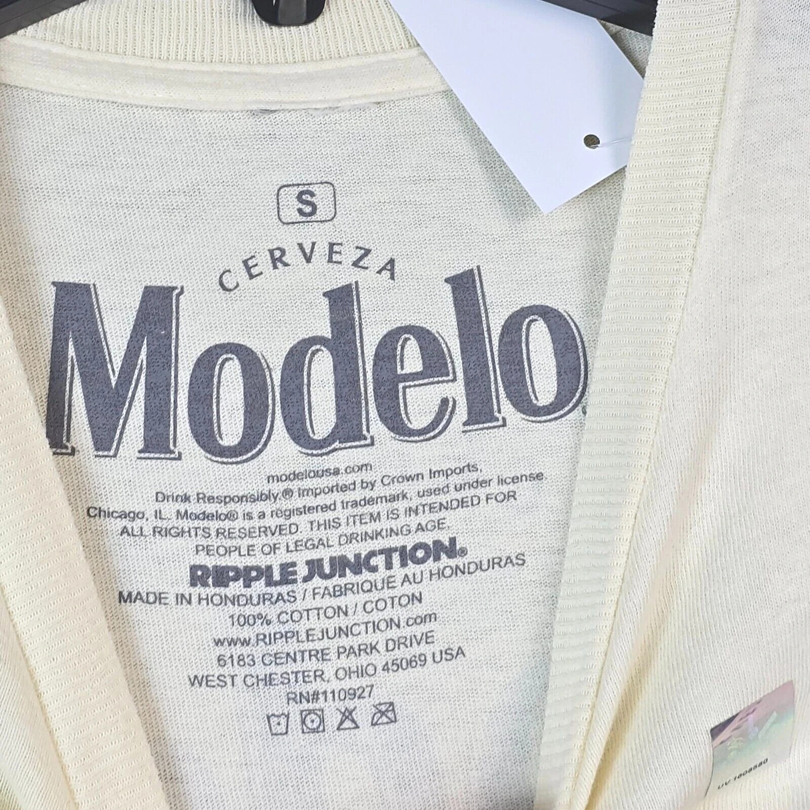MODELO Beer SHIRT Mens Small S Yellow CERVEZA CASUAL Brew Mexican Lager NWT gallery