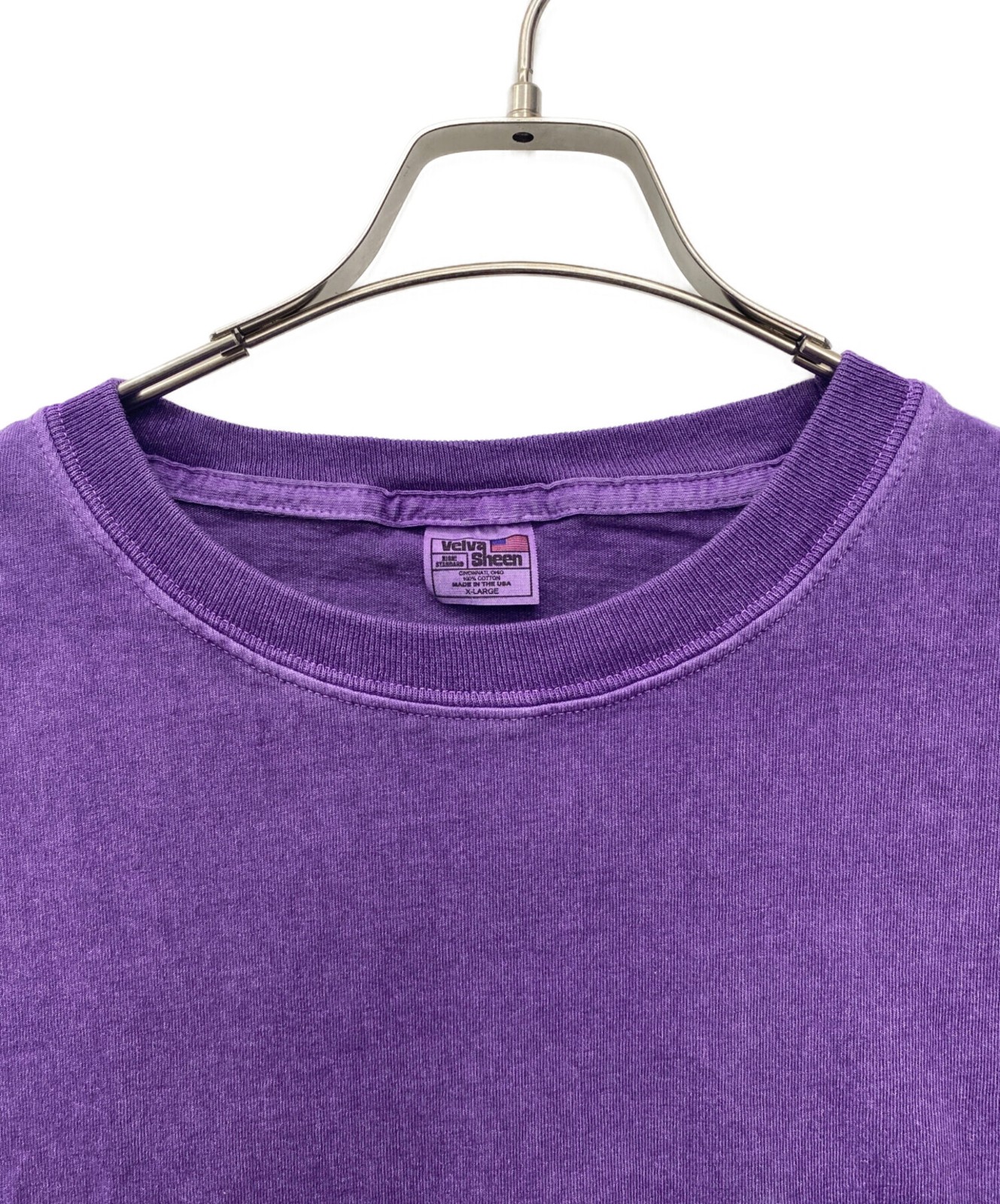 velva sheen × HIGH!STANDARD Short-sleeved cut and sew Size: XL Purple Men gallery