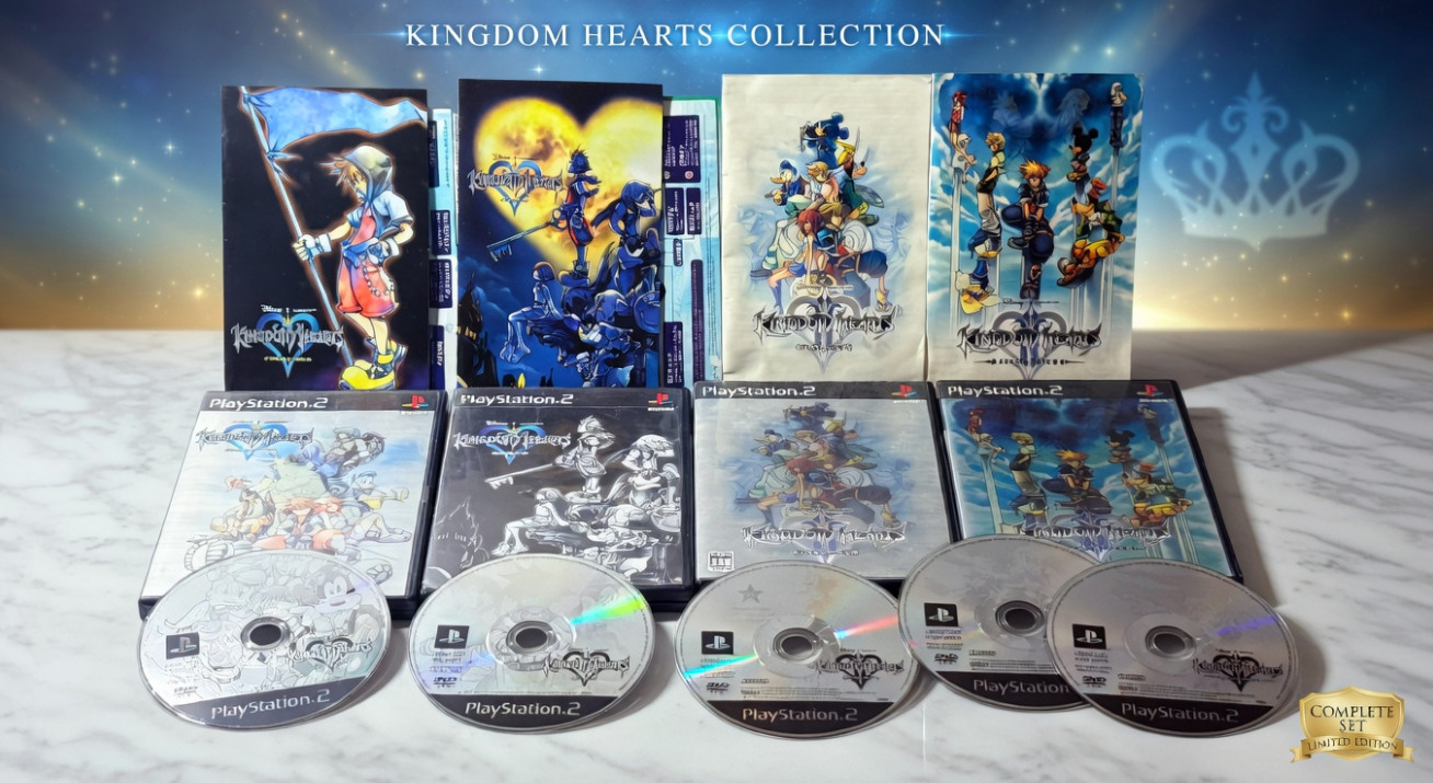 Kingdom Hearts PlayStation 2 Lot of 4 Games(1, 2,Final Mix,Final Mix+)JP Square