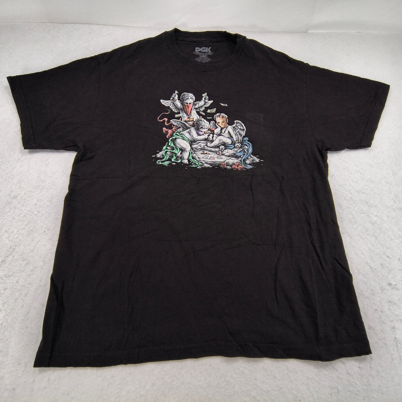 DGK Mischief Short Sleeve Graphic Crew Neck Shirt Mens Size Large L Black gallery