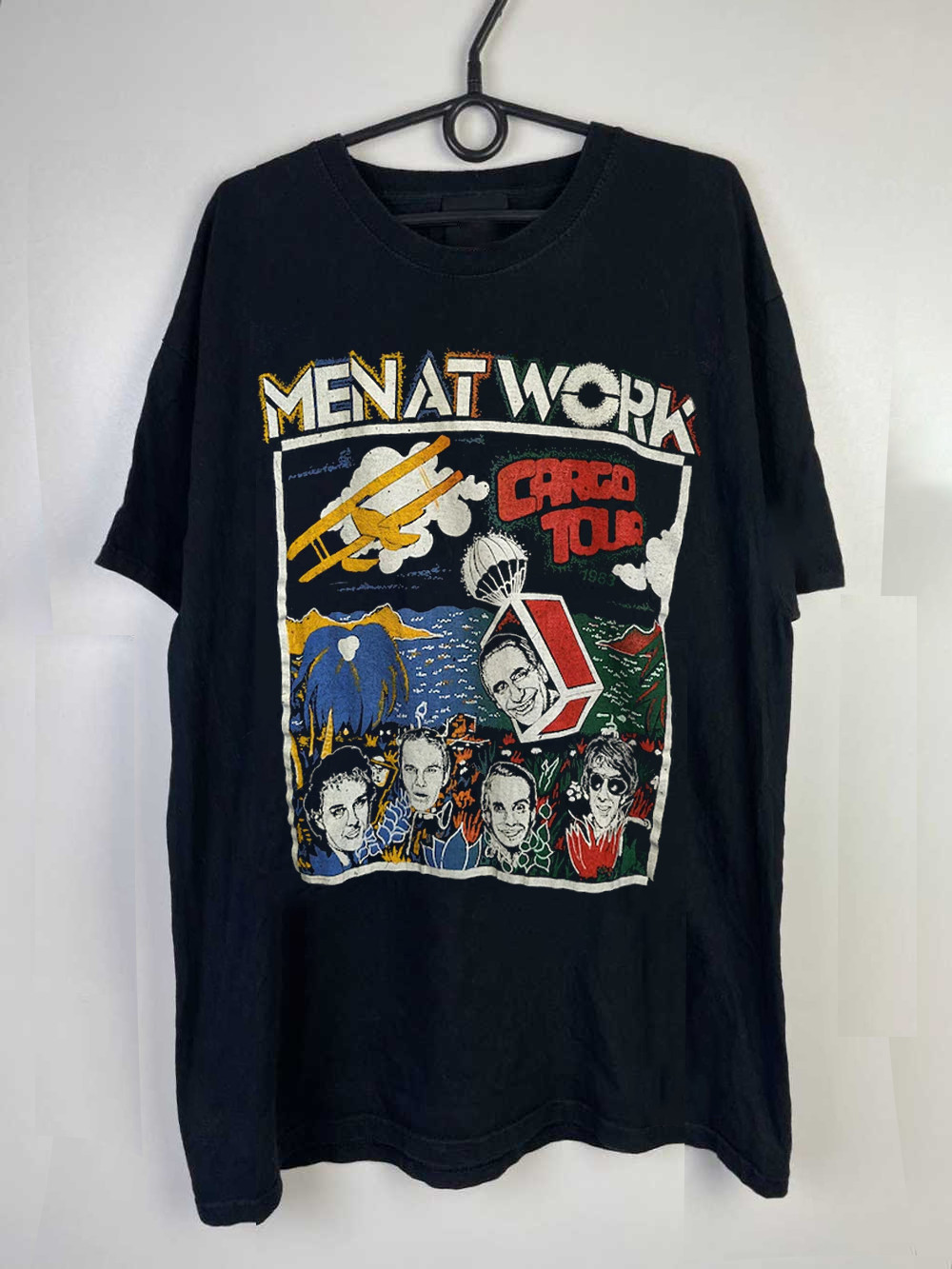 Men At Work Cargo Band concert Tour Cotton Men Women S-234XL T-Shirt SN138