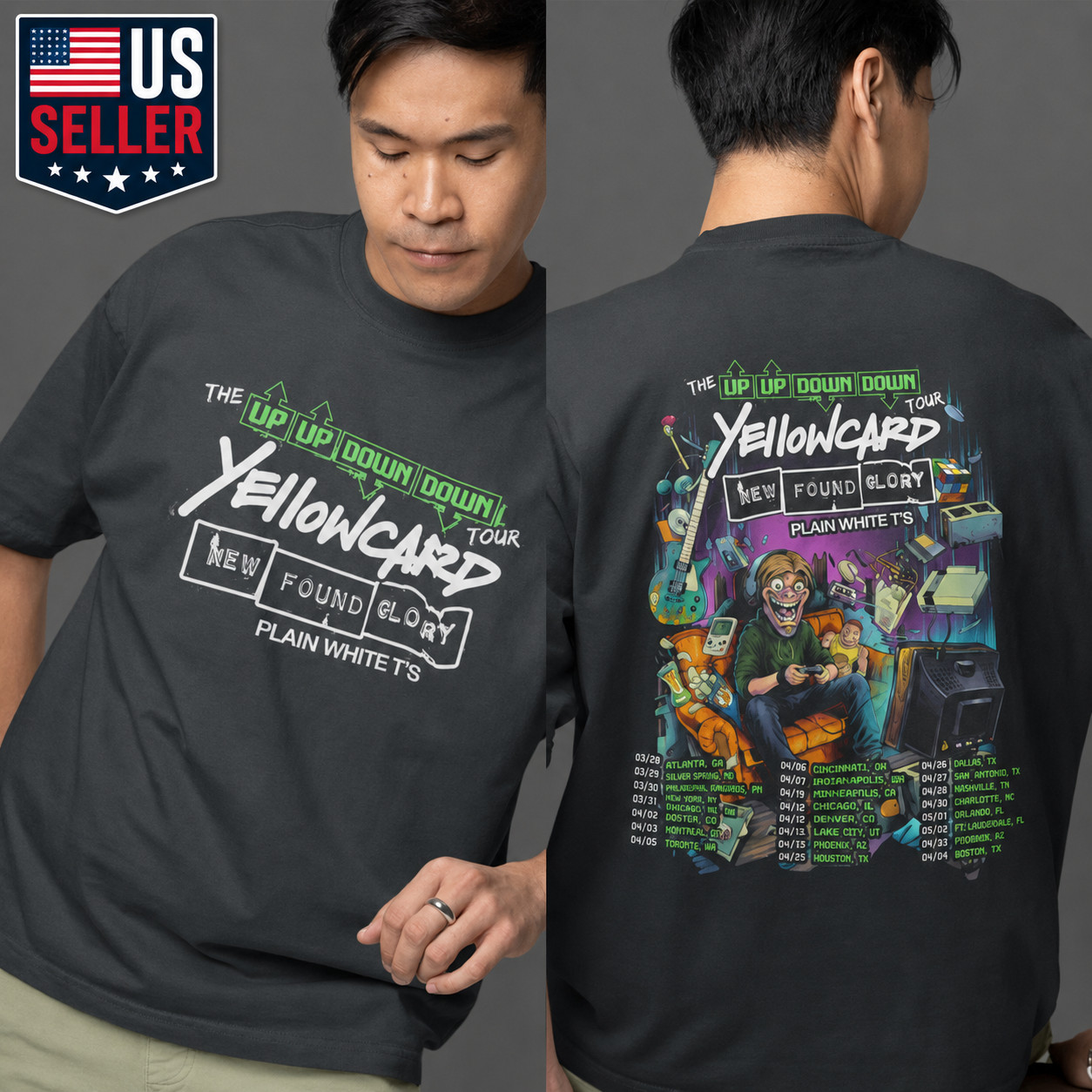 HOT ITEM!!! Yellowcard New Found Glory 2026 Tour Graphic T Shirt
