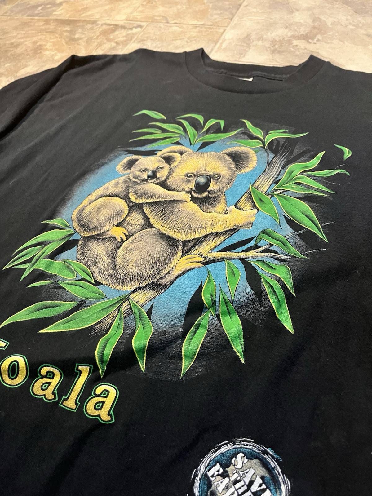 Vintage 90s Single Stitch Koala Graphic T Shirt One Size Fits All Nature Animal gallery