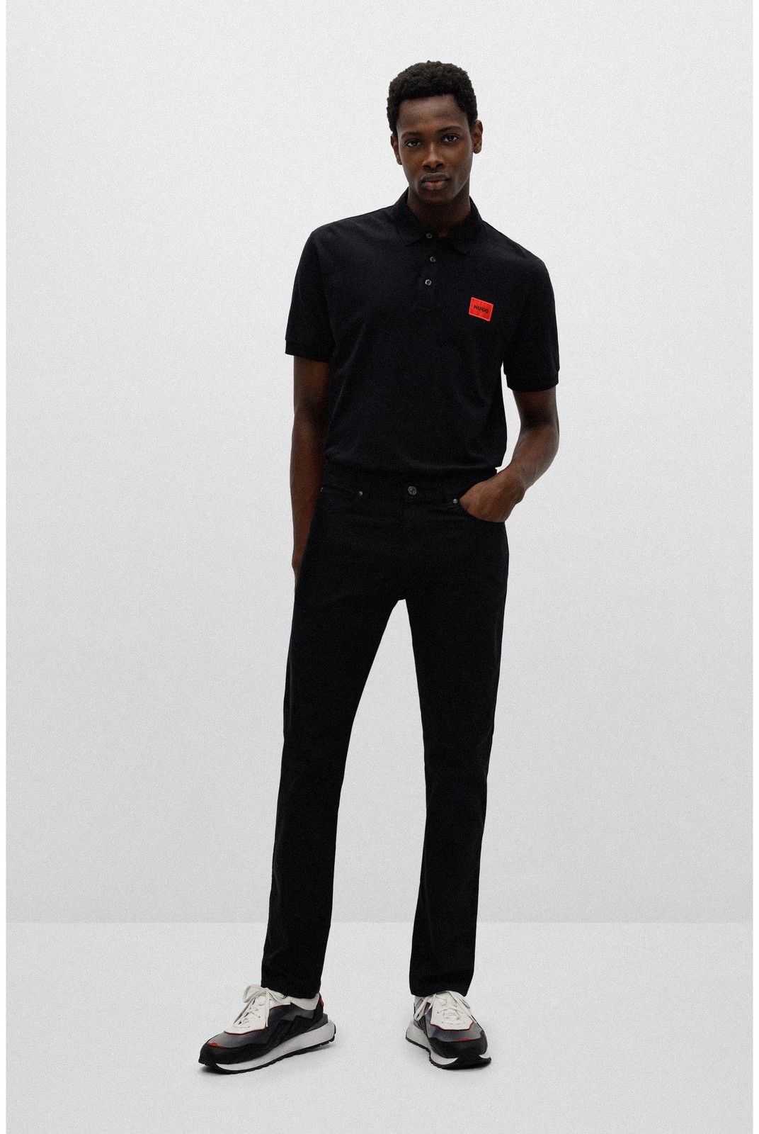 Men's Dereso222 Polo Shirt, Black001, M EU gallery