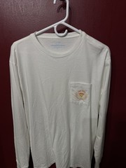VINEYARD VINES X BARSTOOL “ONE BITE EVERYBODY KNOWS THE RULES” WHITE MEN’S L
