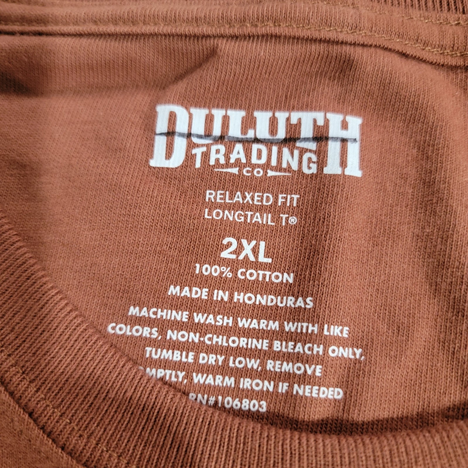 Duluth Trading Shirt Men XXL Brown Longtail Relaxed Fit Pocket Tee Work NWT gallery