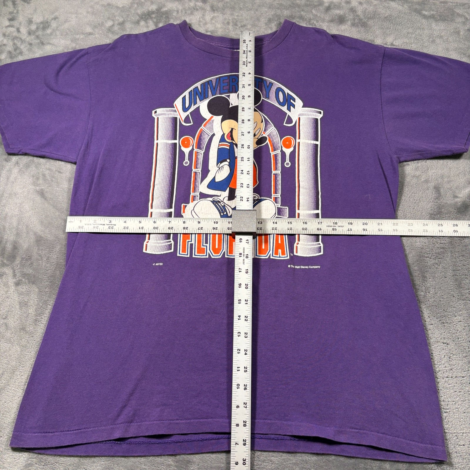 Vintage Artex Sportswear T-Shirt Mens XL Purple Mickey Mouse Florida University gallery