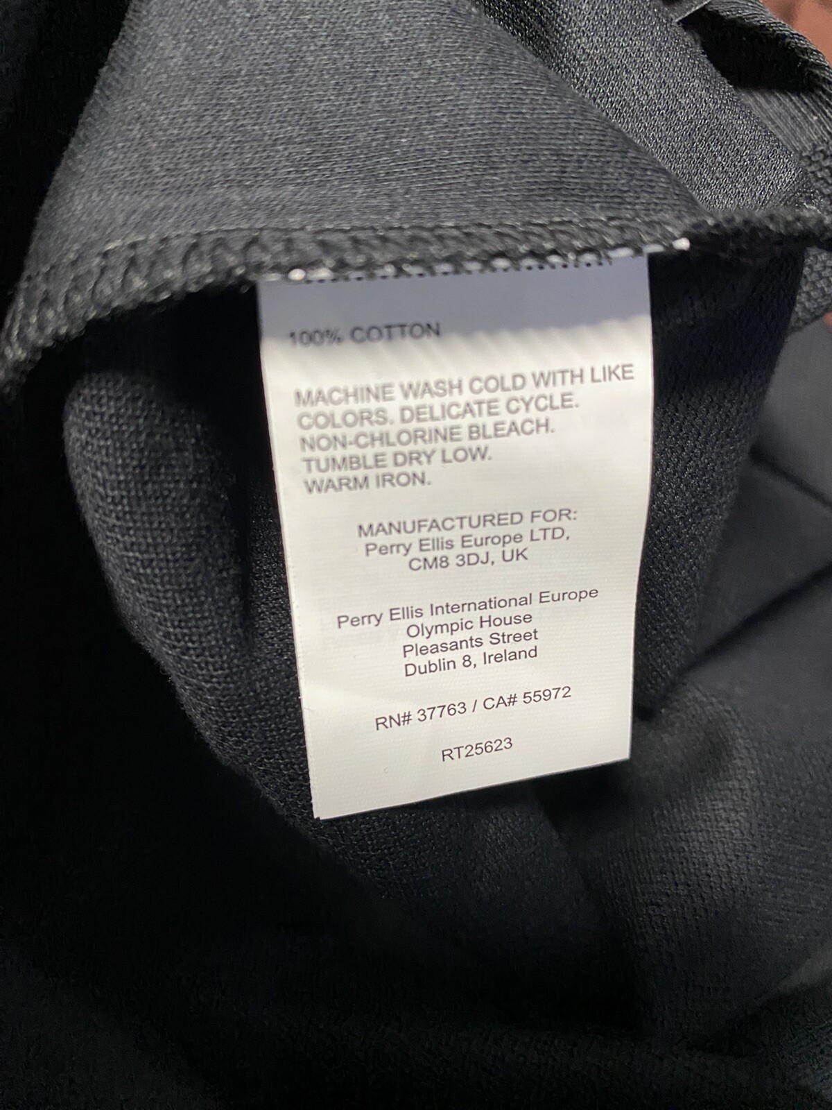 Perry Ellis Texture Block Tee Shirt Mens Size 2X Big and Tall 4HSK7652RT 010 gallery