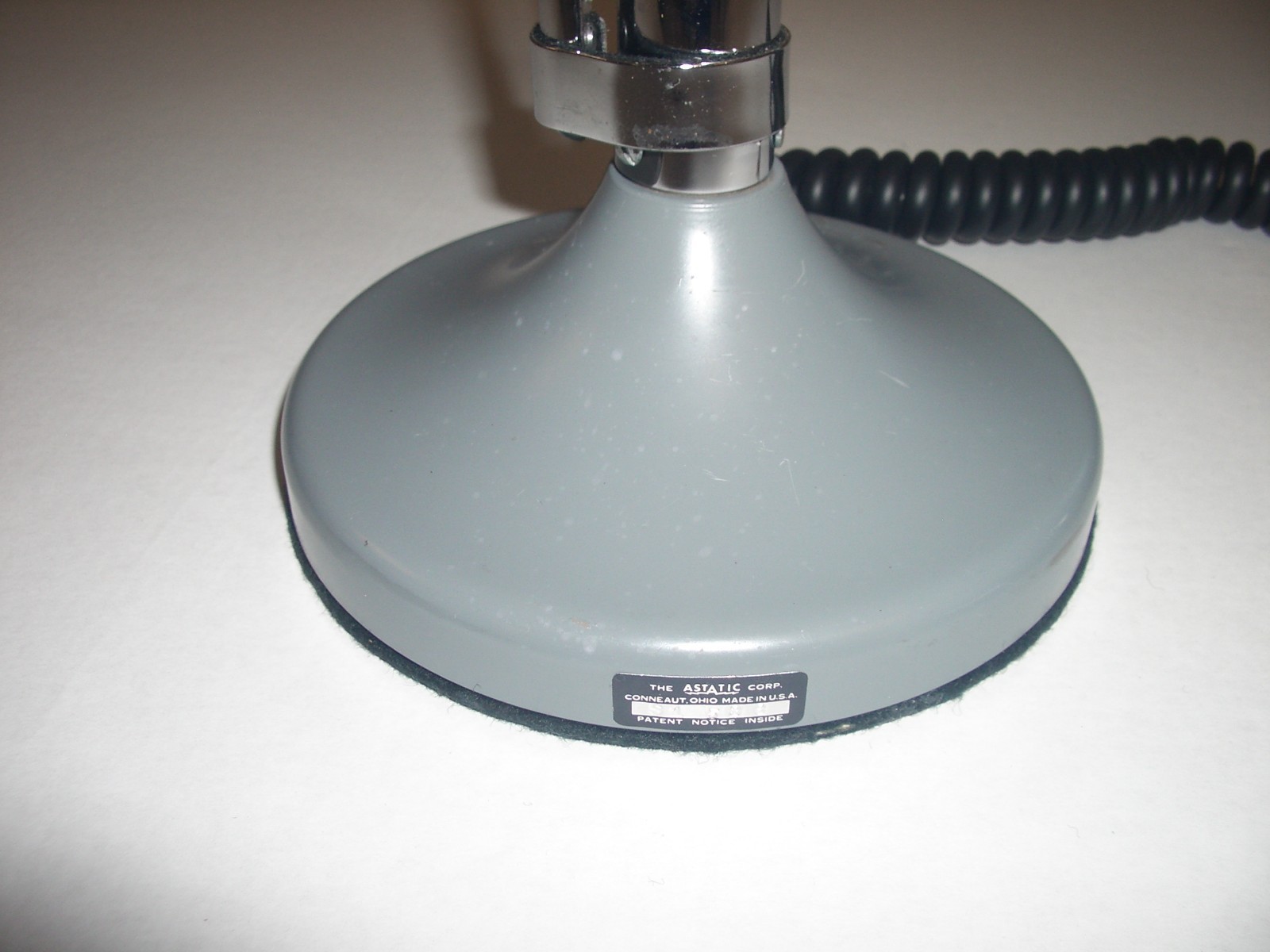 Vintage Astatic DN-500 Harp Microphone with S1 Stand – Very Nice Condition