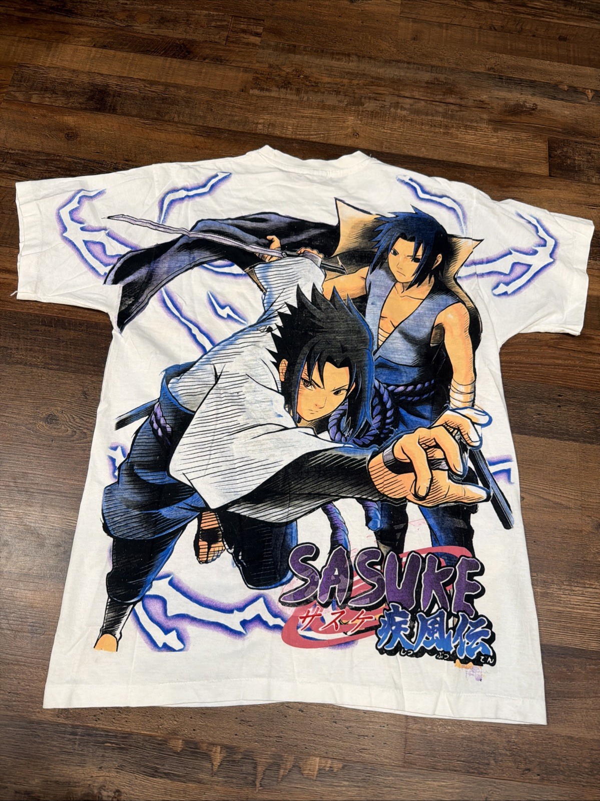 VTG Naruto Sasuke Shirt Anime Shippuden Shonen Jump Bleach One Piece BOOT AOP gallery