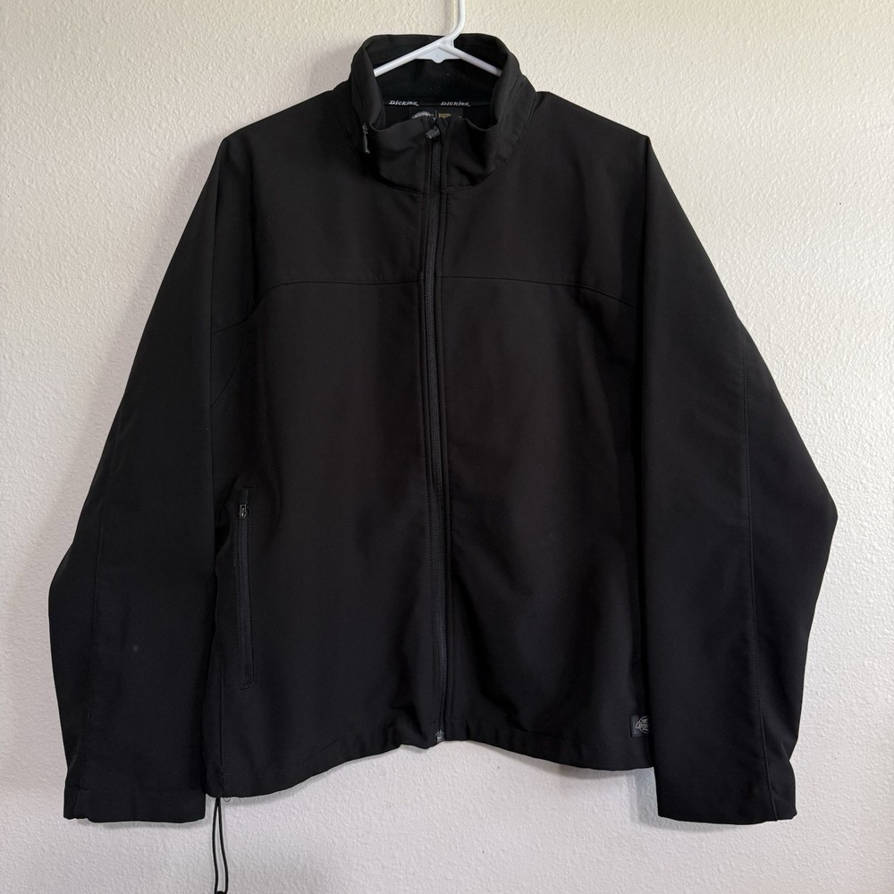 Dickies Performance Protect 2XL Full Zip Bonded Softshell Black Jacket Toggle