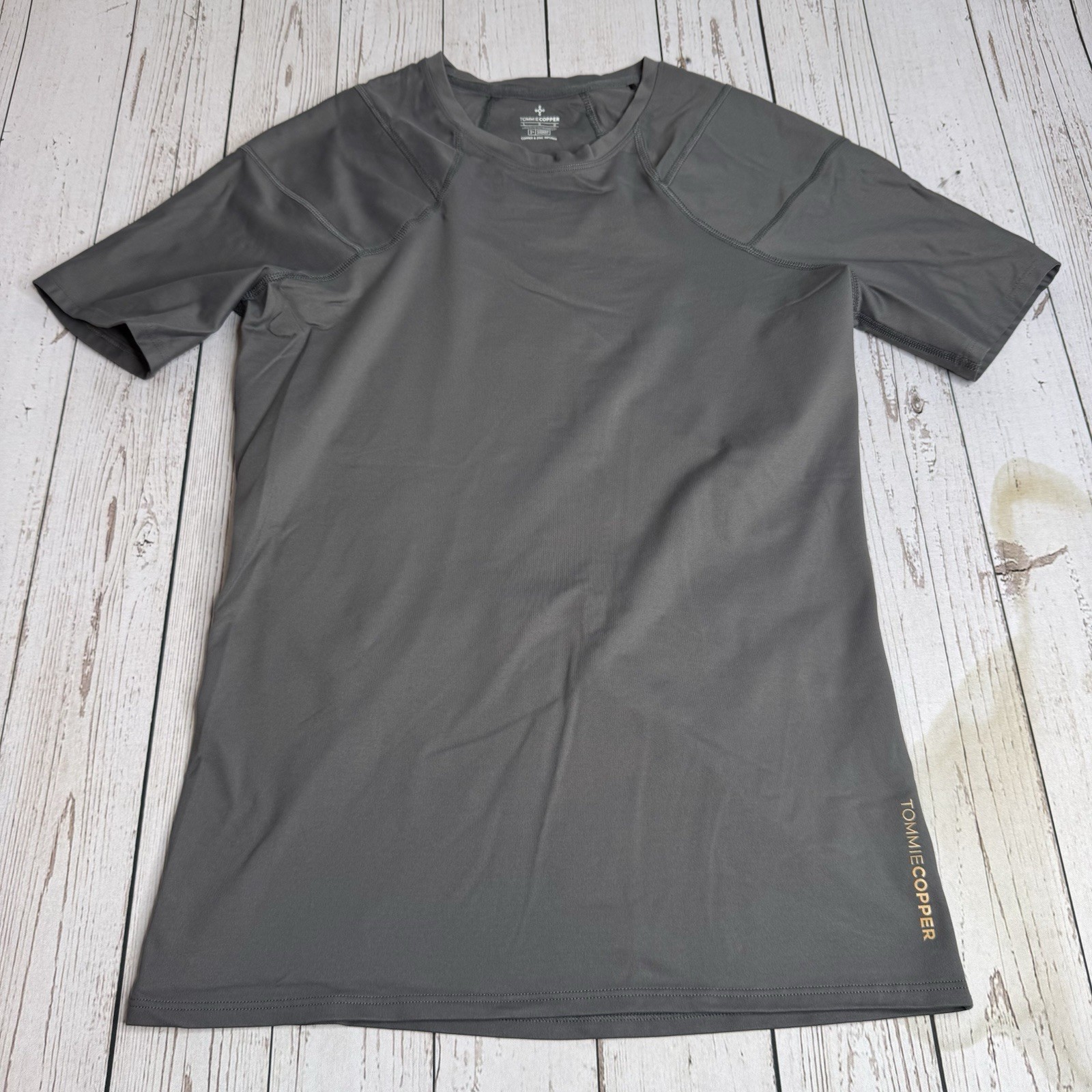 Tommie Copper Compression Shirt Mens Large 0873MR Shoulder Support Black Tee gallery