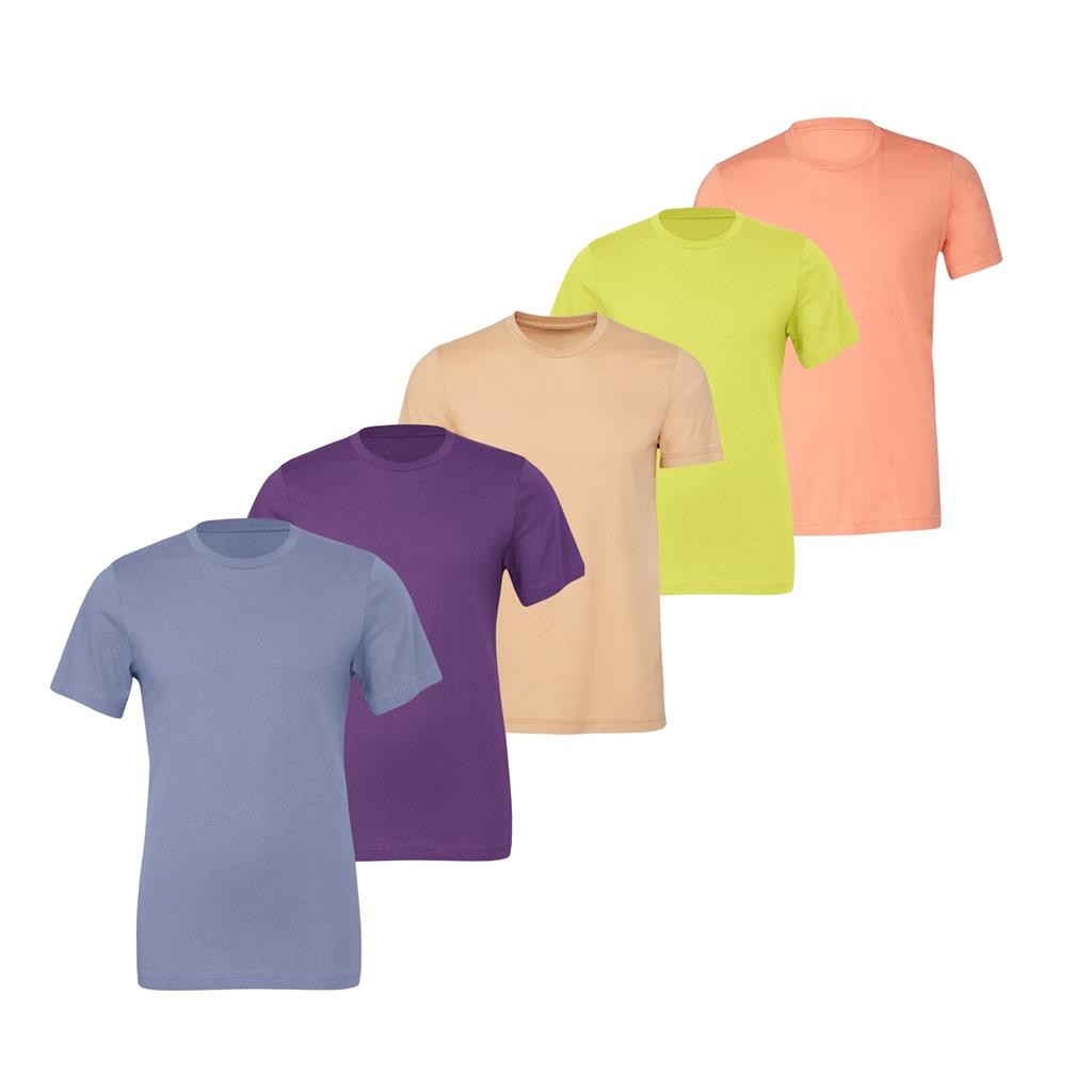 5 Pack Bella Canvas Mens T Shirts Short Sleeve Crew Neck Cotton Tees Medium B1 gallery