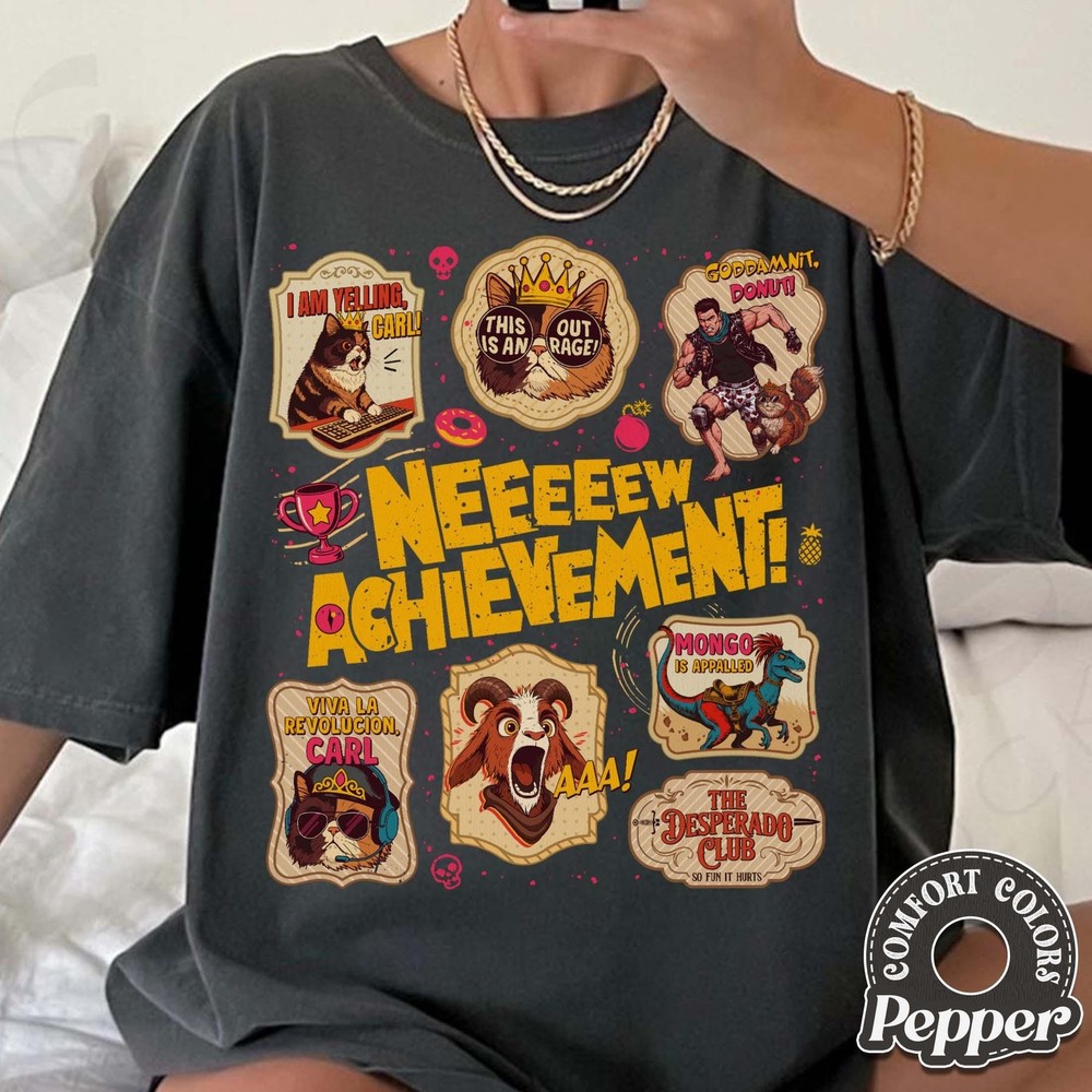 Dungeon Crawler Carl Stamps Comfort Colors Shirt New Achievement T-Shirt Litrp