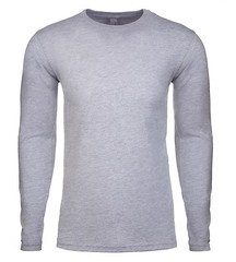 Next Level – Men’s Premium Long Sleeve Crew T-Shirt Basic Plain Athletic L/S Tee