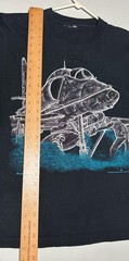 Vintage 90s BlackBird A-4 Skyhawk Plane T-Shirt Size M Double Sided FF6