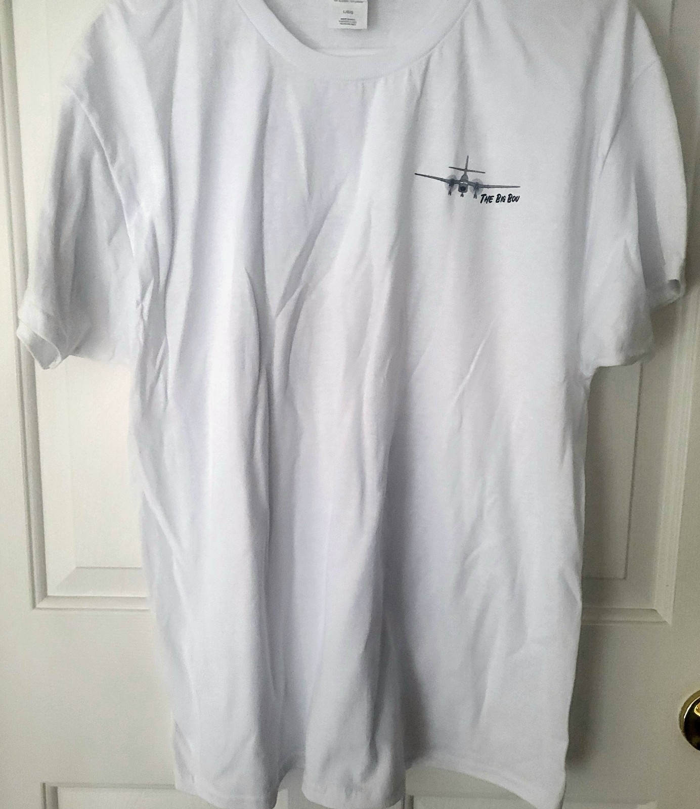 Men’s DHC-4 Caribou Cargo Plane Tshirt With Specs Large Cotton Blend