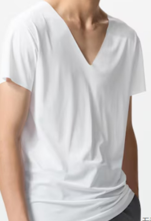 UNIQLO AIRism Deodorant Mesh V-Neck T-shirt Dry, Deodorant, and Cool Touch men’s