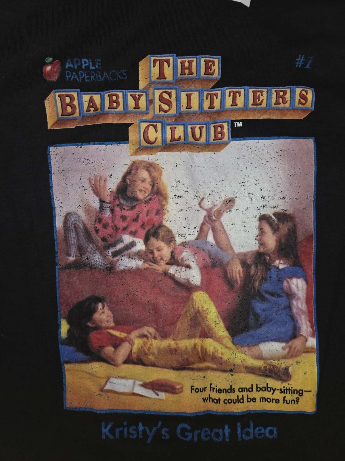 Babysitters Club Kristy’s Great Idea Men’s Medium Shirt Apple Paperbacks gallery