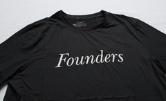 Founders Unisex Adult’s Script Printed UNRL Ultra Tee WR4 Black Medium NWT