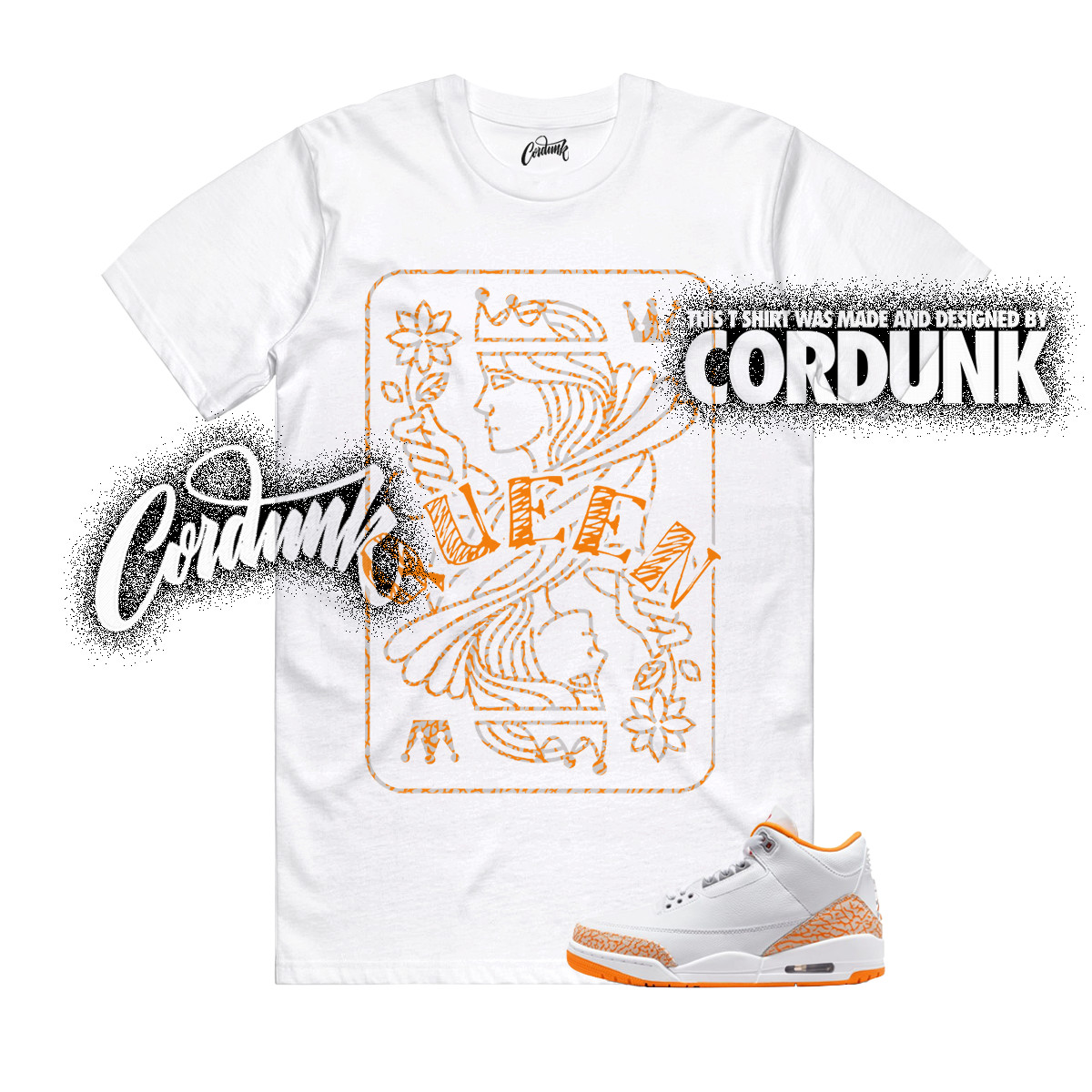 3 Orange Citrus White Cement Grey Multi Color 11 T Shirt Match QUEEN