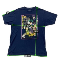 My Hero Academia Graphic Tee Anime Class 1-A Funimation Size L Manga Streetwear