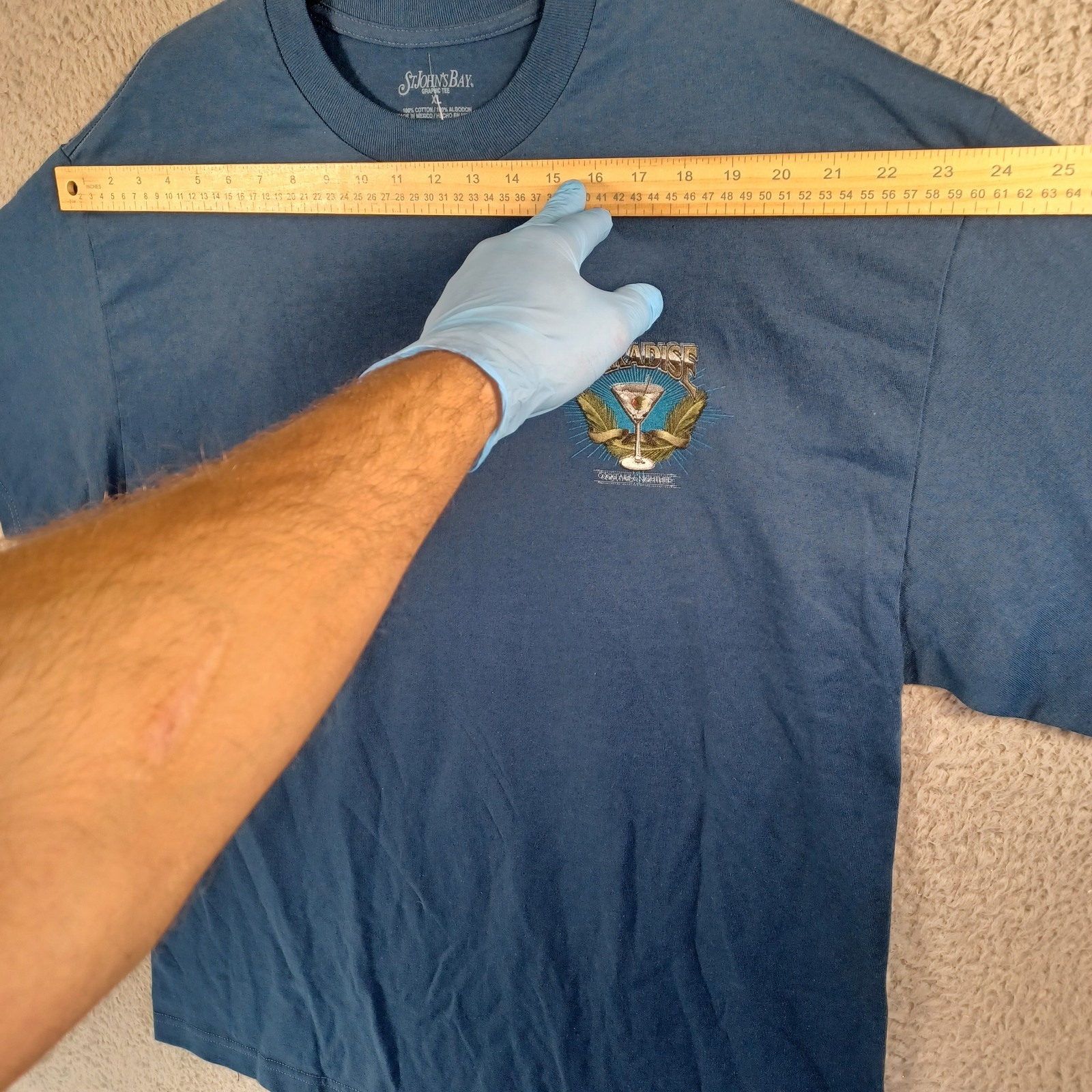 Paradise Cantina Lounge Cocktails & Nightlife Mens T-Shirt Size XL St. Johns Bay gallery
