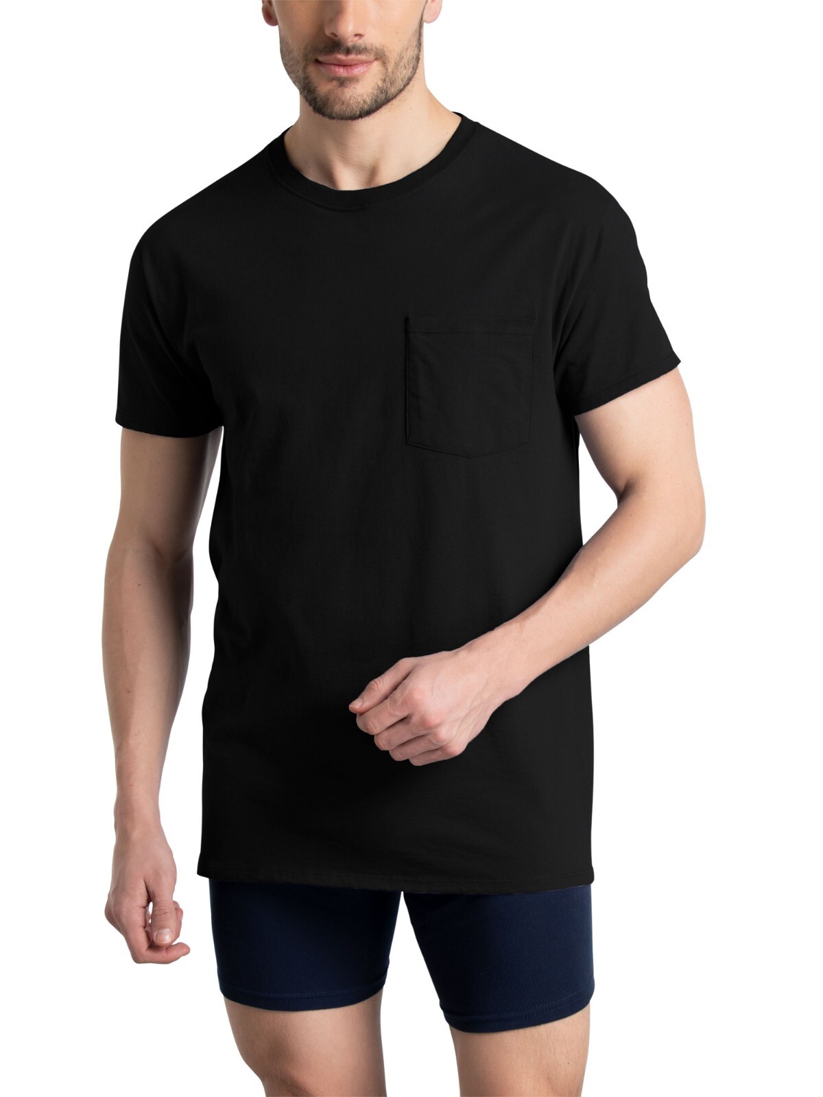 Fruit of the Loom 6-Pack Pocket Tee Men's T-Shirt Soft and Breathable Assorted gallery