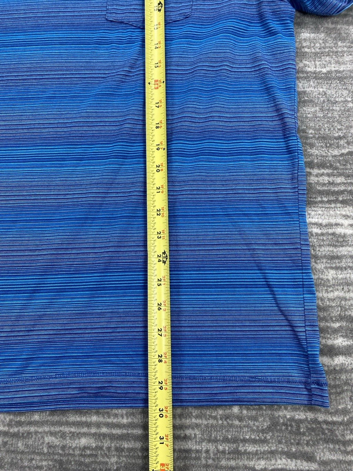 Perry Ellis Men’s Short Sleeve Blue Striped Shirt XXL gallery