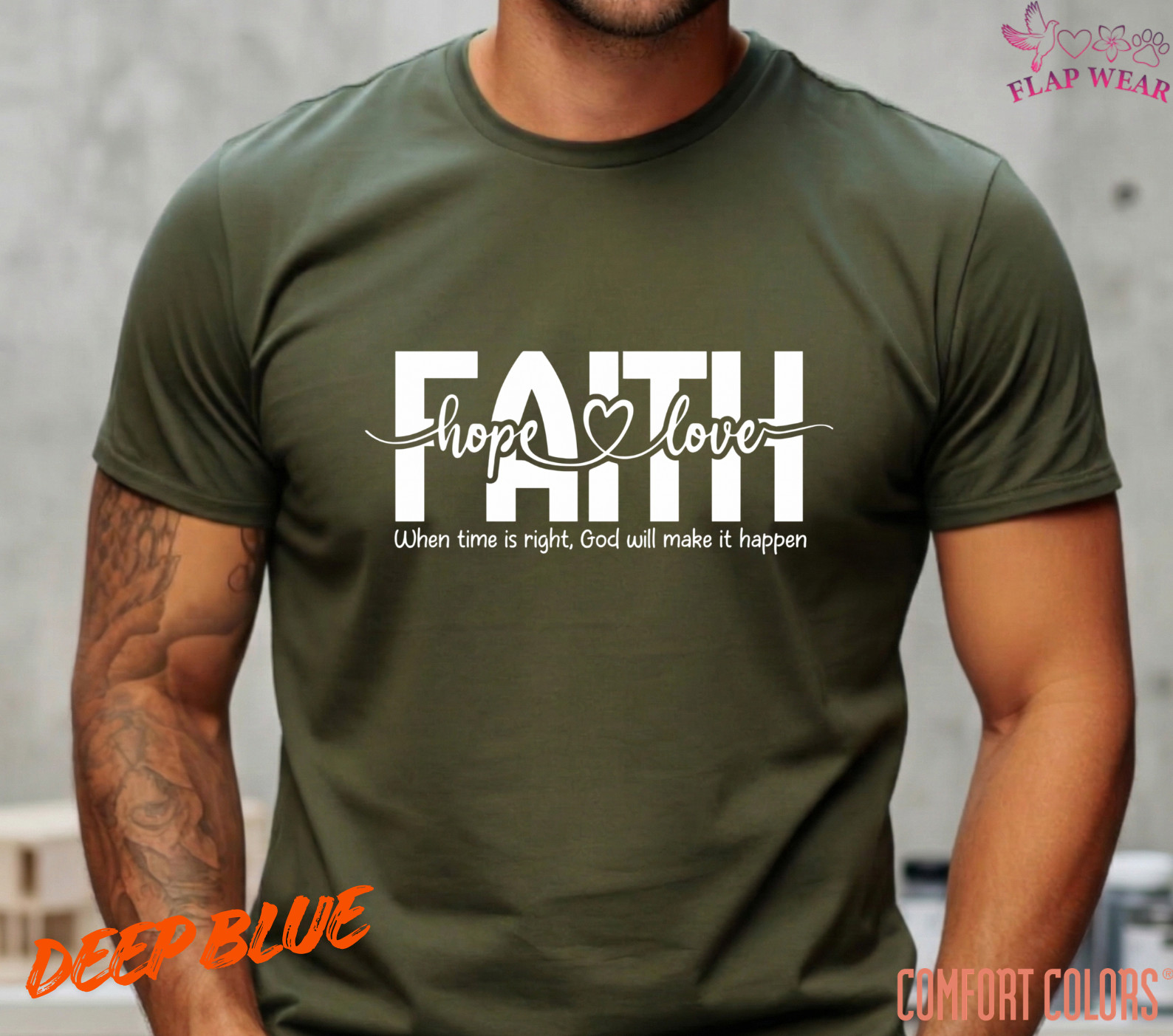 Unisex Faith Hope Love T-Shirt, Men T shirt,Women T shirt Gift ReligionTop gallery