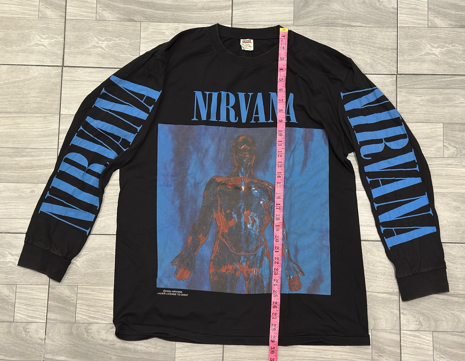 NIRVANA vintage 1992 SLIVER long sleeve shirt IN UTERO gallery