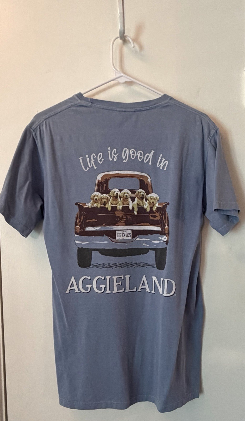 Texas A&M T-Shirt, Light Blue, Dogs, Size Adult Small (S) gallery