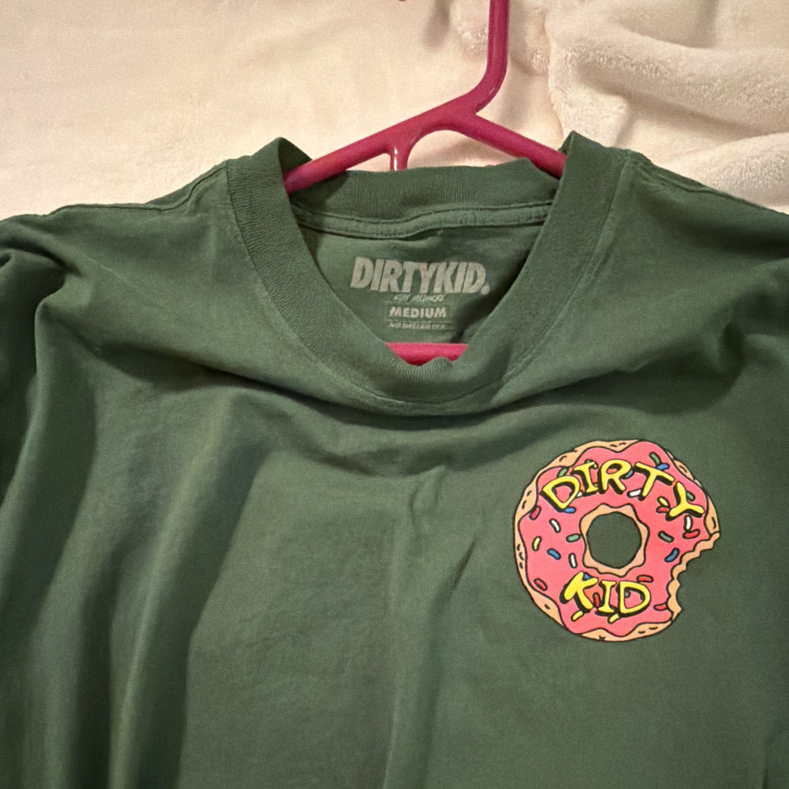 Dirty Kid The Simpsons Double-Sided Green Men's M Short Sleeve Crew Neck Tee gallery