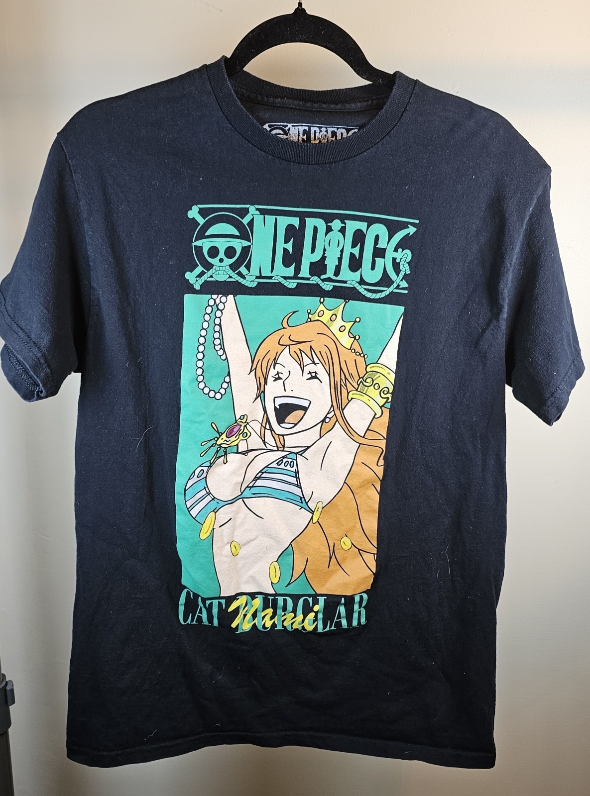 One Piece - Nami Cat Burglar Rectangle Adult Anime Cotton T-Shirt Size Medium gallery