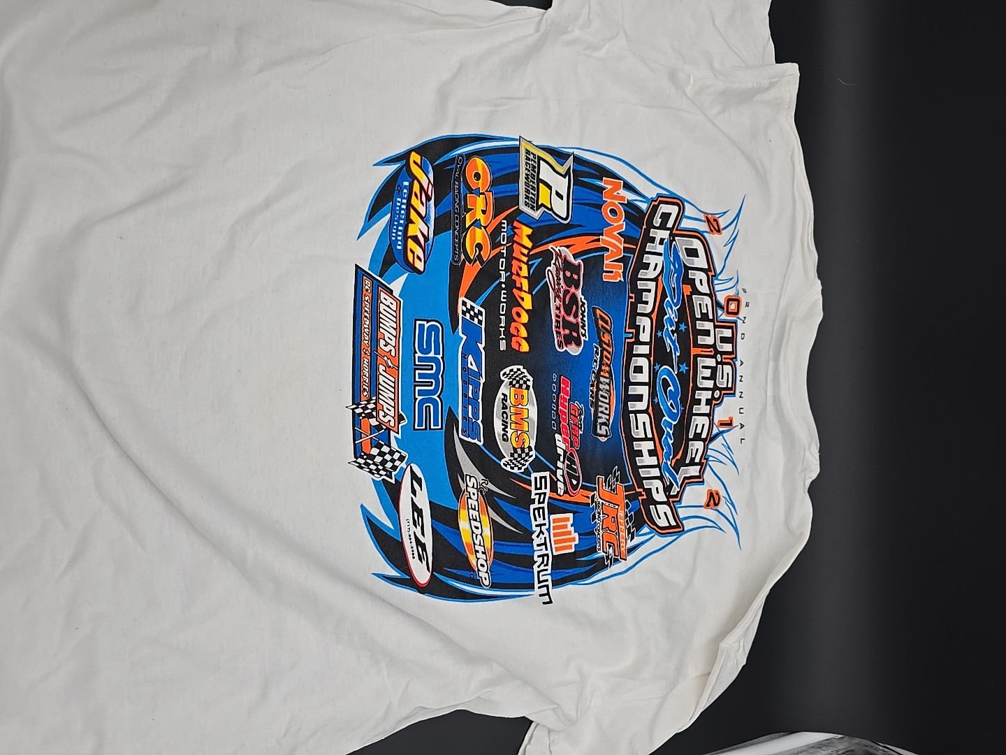Custom Works 2012 US Open Wheel XL New T SHIRT Dirt Oval Gfrp Bms Bsr Rc Car gallery