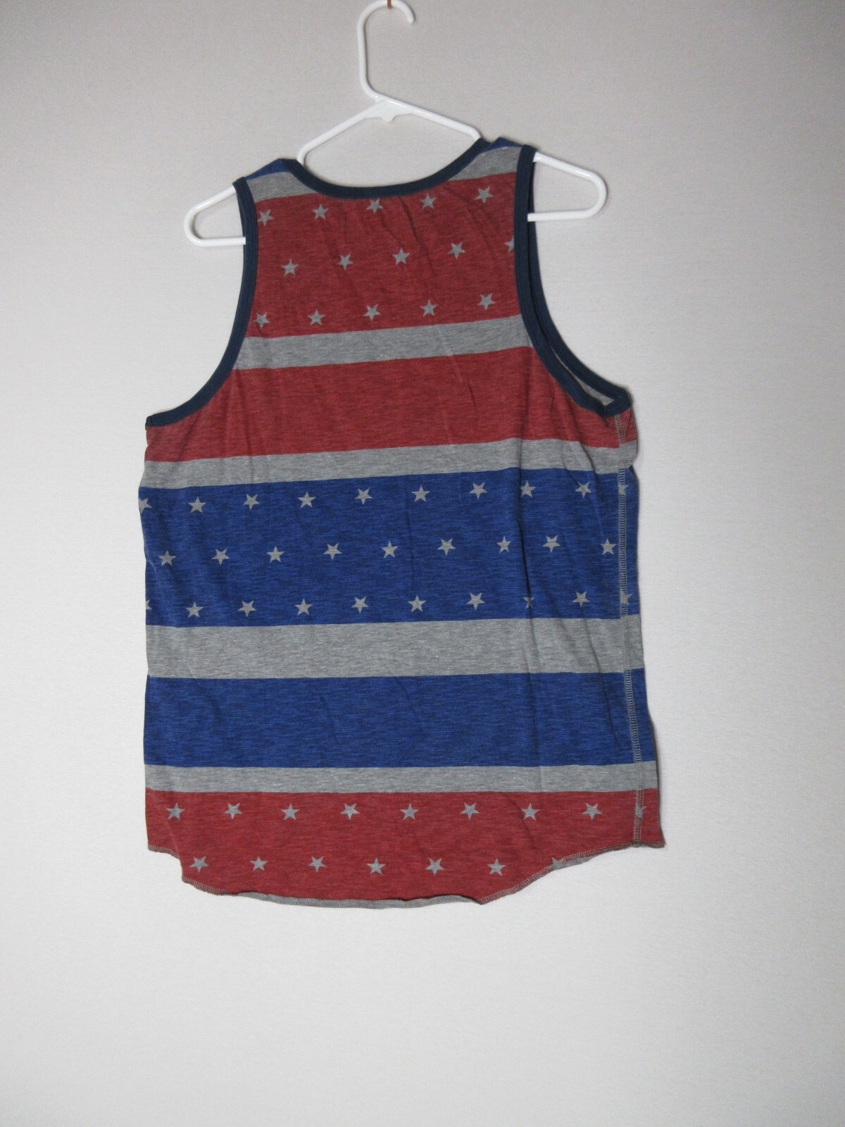 Levi's Mens Striped Stretch Scoop Neck Tank Top Sleeveless Size L Multicolor gallery