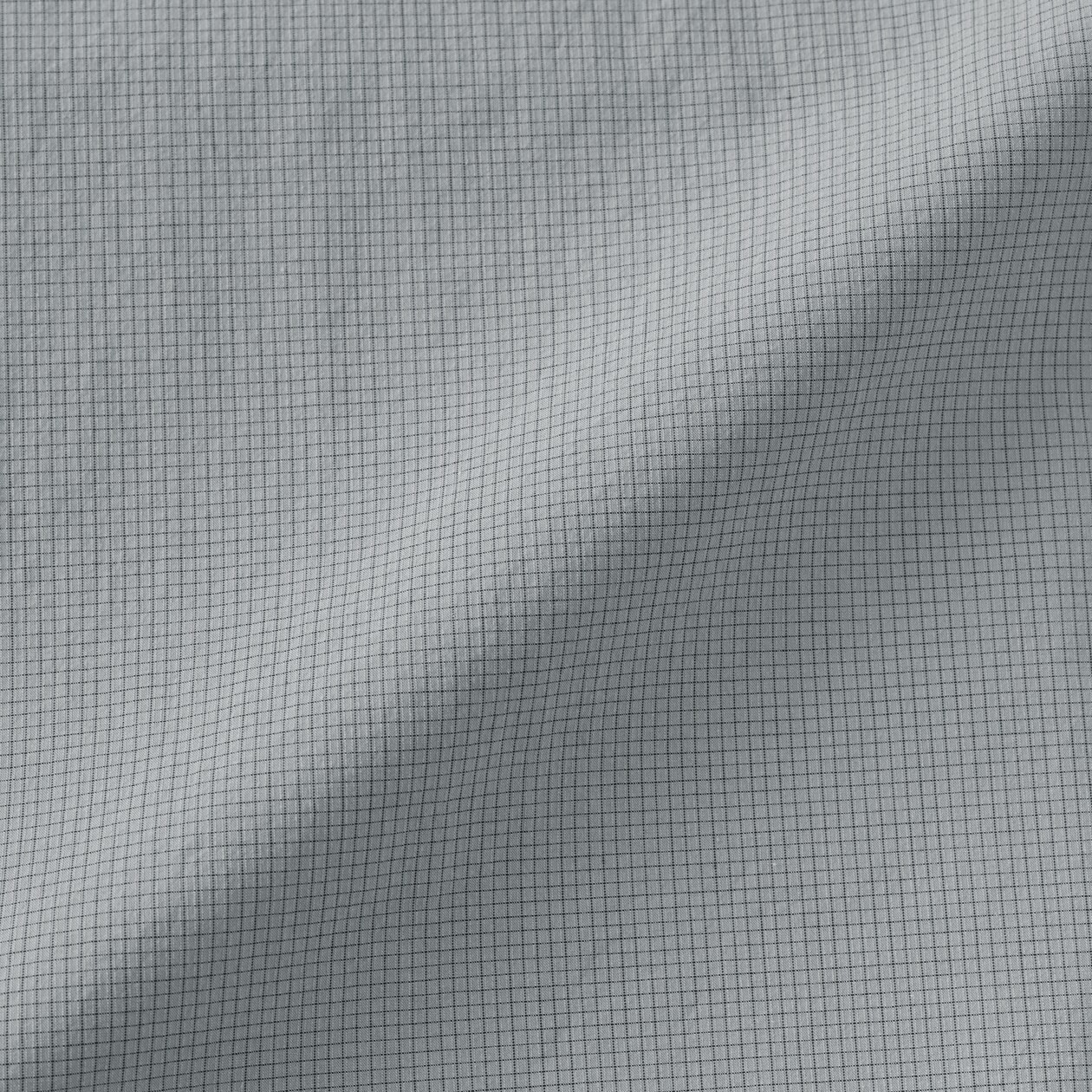 MUJI Mens 100% Organic Cotton Cool Touch Henley Neck T Shirt Gray Check FedEx gallery