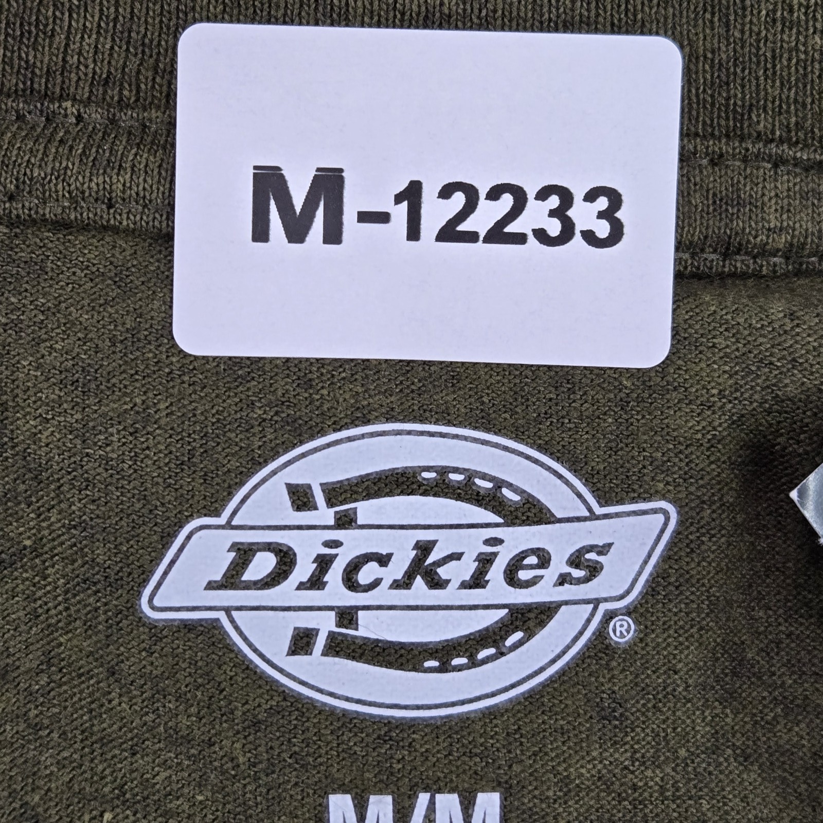 Dickies Men Shirt M Green Knit Pullover Short Sleeve Crew Neck Heavyweight NWT gallery