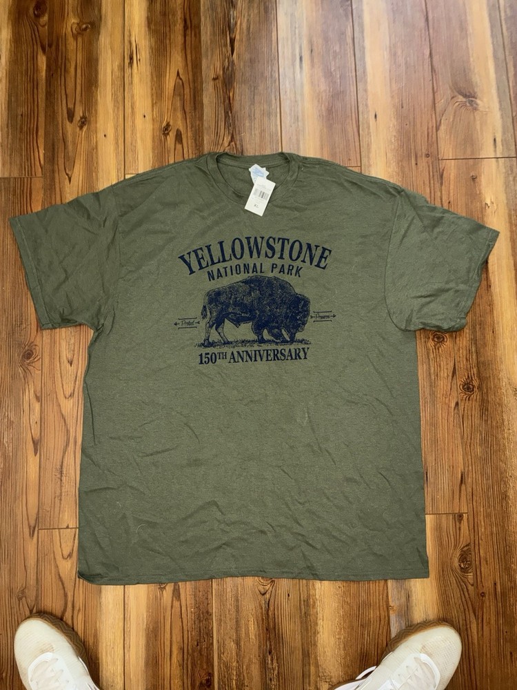 Yellowstone National Park 150th Anniversary Graphic Tee Mens Size XL NWT🔥SHIP🔥