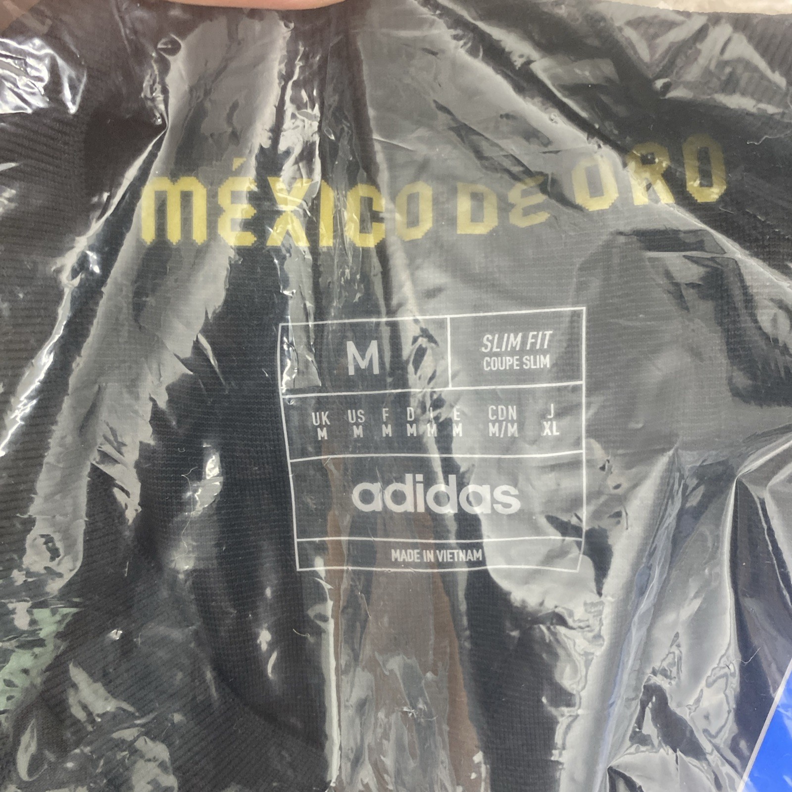 Authentic Adidas Mexico Gold Cup Black/gold 2025 Soccer Jersey Size M JF2639 NWT gallery